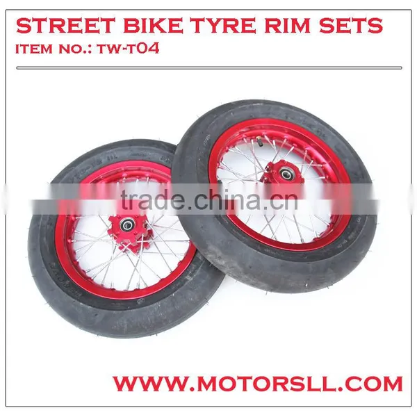 Pit Bike Motorcycle Tire Sets With Rim photo-4