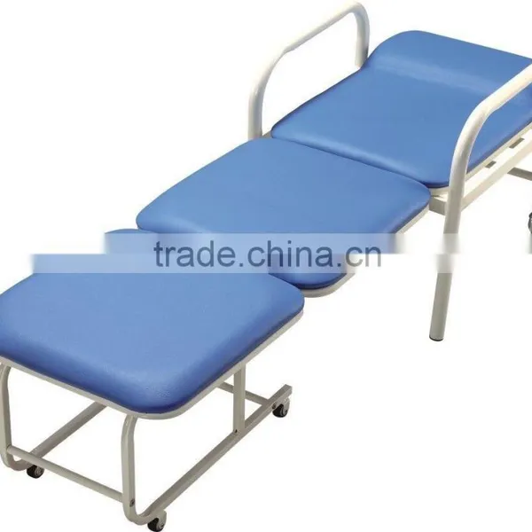 GT-3811 Full Quality Hospital Accompanying Chair With Castors and Pillow photo-2