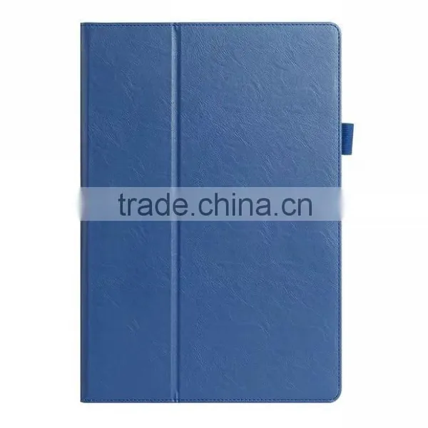 Leather Book Case for Samsung Galaxy Tab Pro S With Elastic Hand Strap, Card Holder, Stylus photo-2