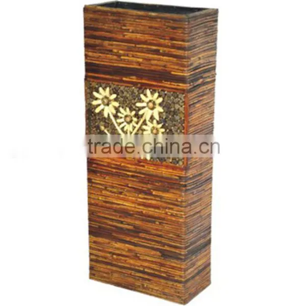 Hot China Products Wholesale Wicker Baskets Wicker Vase