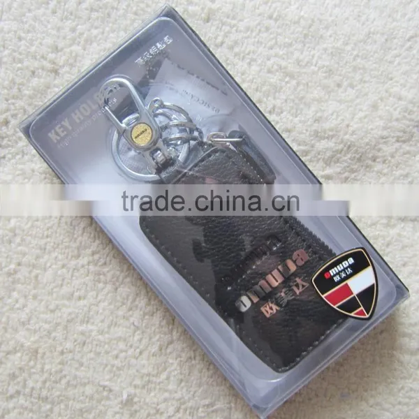 High Quality Leather Key Wallet Black OMD3813 photo-5