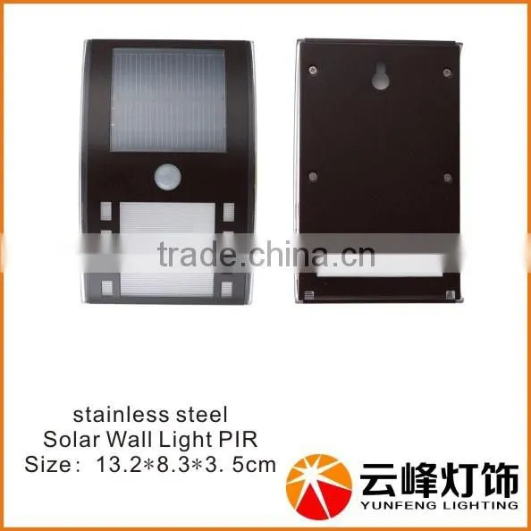 New Design Patent Solar Wall Light PIR Motion Sensor photo-4