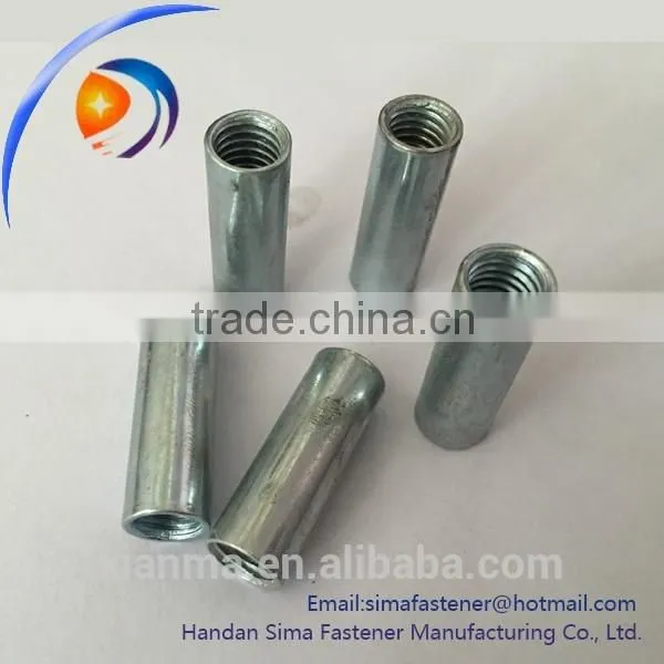 Zinc Plated Steel Round Threaded Nut