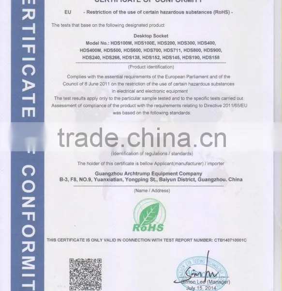 CE RoHS FCC Electric Tabletop Flip Socket for Conference Table photo-5