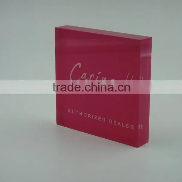 Custom Solid Acrylic Name Block Logo Block photo-5