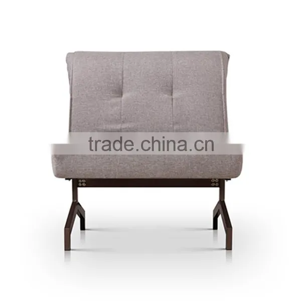 Gray Fabric Cheap Functional Folding Sofa Bed Folding Single Bed photo-2