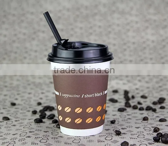 Best Seller Fancy Tea Cups Double Wall Black Paper Coffee Cup photo-2