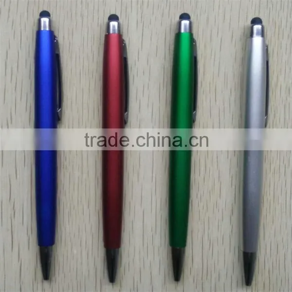 Dubai Wholesale Market Chromed Top and Neb, Metal Clip Plastic 4 Colors Stylus Pen photo-2