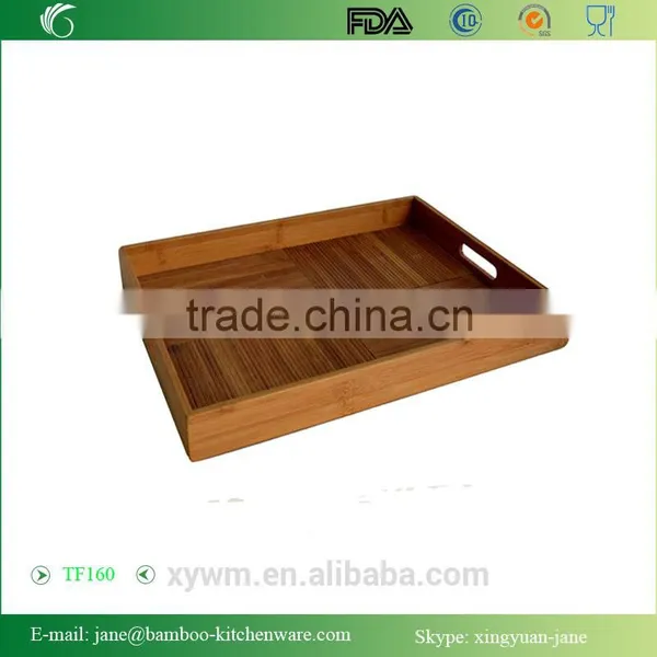 TF160 Bamboo Stripe Serving Tray With Holes photo-2
