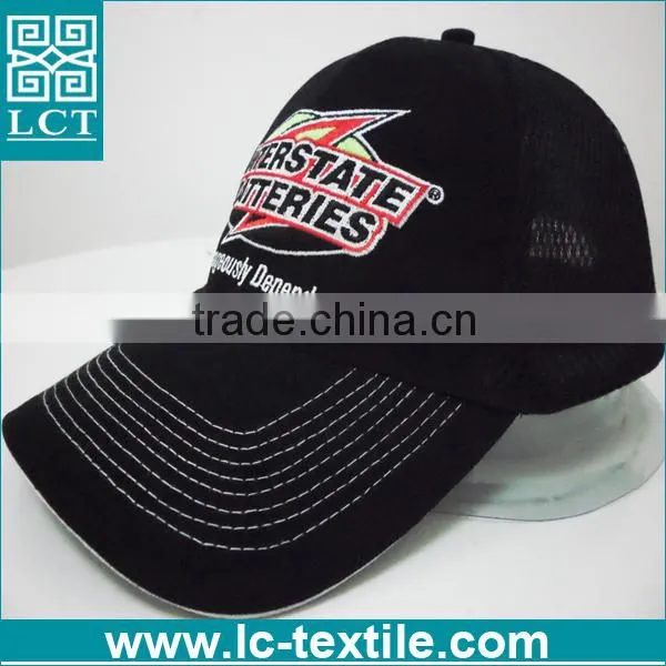 LCTN1855 Custom Embroidered Cotton Twill Structed Black Baseball Cap photo-3