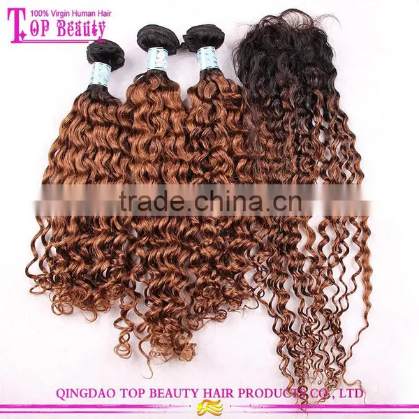 Grade 8a Brazilian Human Virgin Hair Bundles With Lace Closure Cheap Ombre Hair Extension Lace Closure photo-4