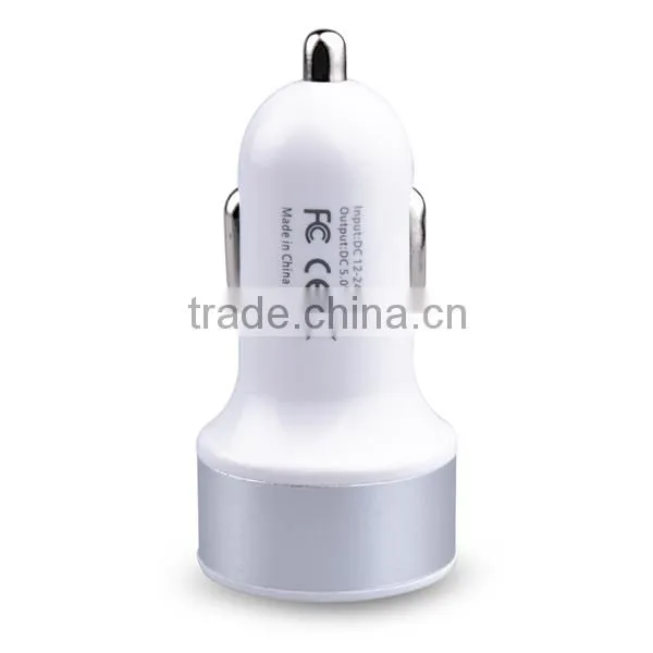 2016 Hot Selling Portable Double Micro USB Car Charger For Apple and Andriod Device photo-2