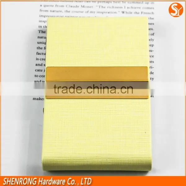 Foldable Two Sides PU Leather Business Name Card Holder 4" Vertical for Credit Card and Name Card photo-5