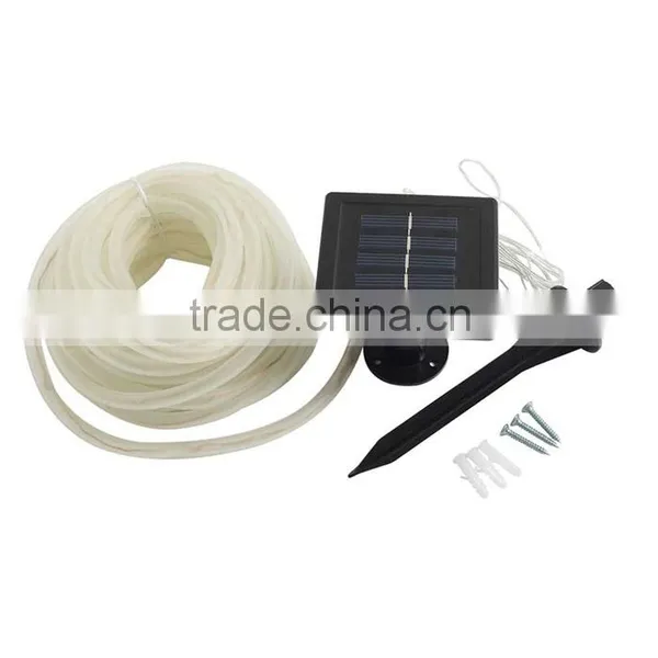 Christmas Decor 100 LED Solar Light Power 2 Modes Warm White Light PC Tube LED String Light photo-4
