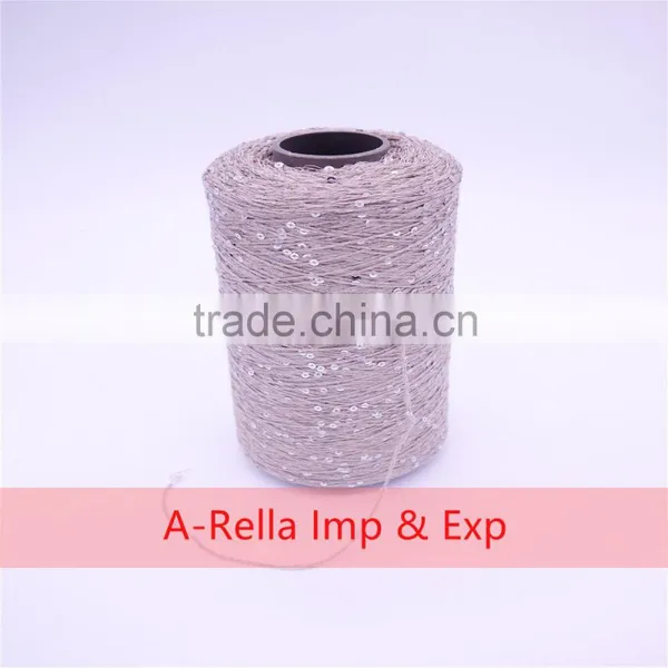 Fancy Yarn for Knitting Sequins Yarn