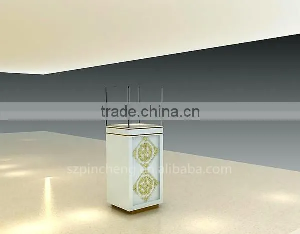 Museum Glass Tower Display Case With Led Light photo-6