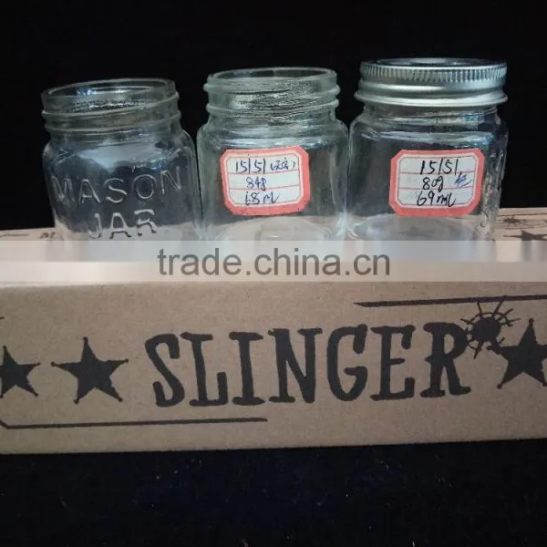 Mini Clear Glass Jars for Candy, Cookies With Metal Lid photo-2