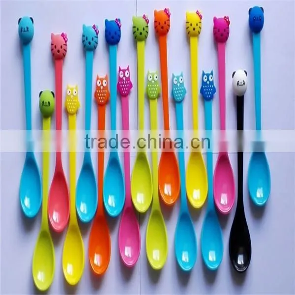 Shenzhen Wholesale Baby Silicone Spoon With Lovely Cartoon photo-4