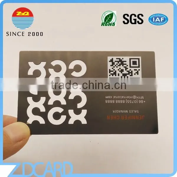 Engraved Stainless Steel Metal Card With QR Code photo-4