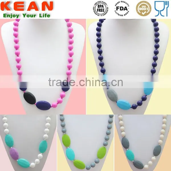 Navajo White DimGray Necklaces Have a Breakaway Clasp Quartz Pink Silicone Teething White Blue photo-6