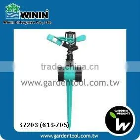 360 Degree Plastic Impulse Sprinkler With Two-Way Plastic Spike