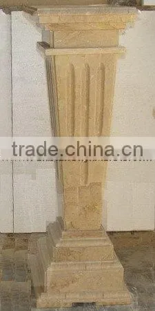 NATURAL STONE SAHARA BEIGE MARBLE PEDESTALS photo-4