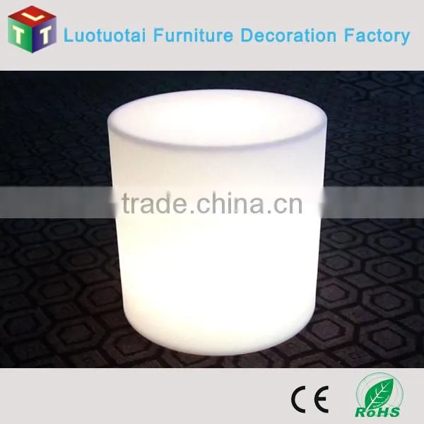Manufacturer 40CM Round Stool PE Plastic Chair With Remote Control 16 Mix Changeable Colors photo-3