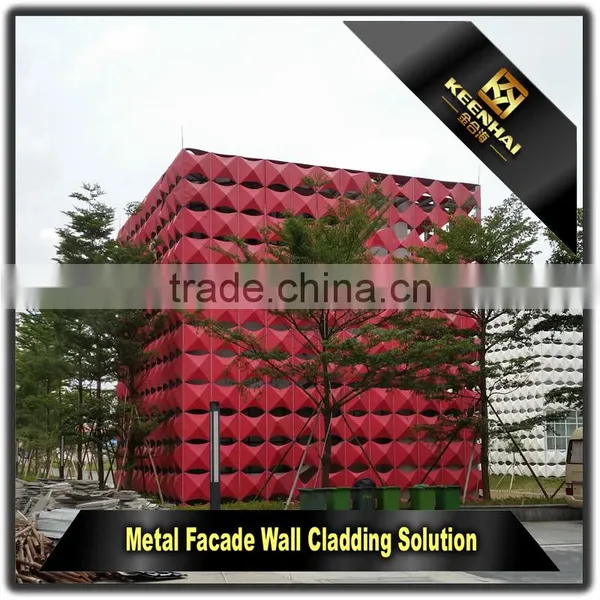 Decorative Laser Cutting Outdoor Aluminium Perforated Sheet Metal Facade photo-2