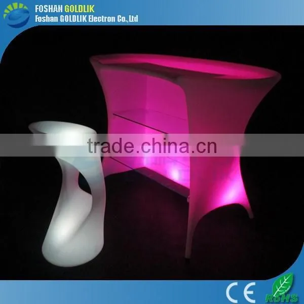 Music Control RGB Color Changing Restaurant Bar Counter Design photo-3