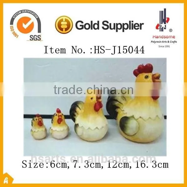 Natural Ceramic Hand-painted Hen Desktop Ornaments for Home Decoration photo-2