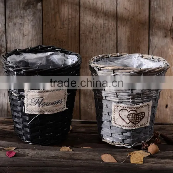 China Reliable Supplier Factory Direct Sales Wicker Flower Basket photo-3