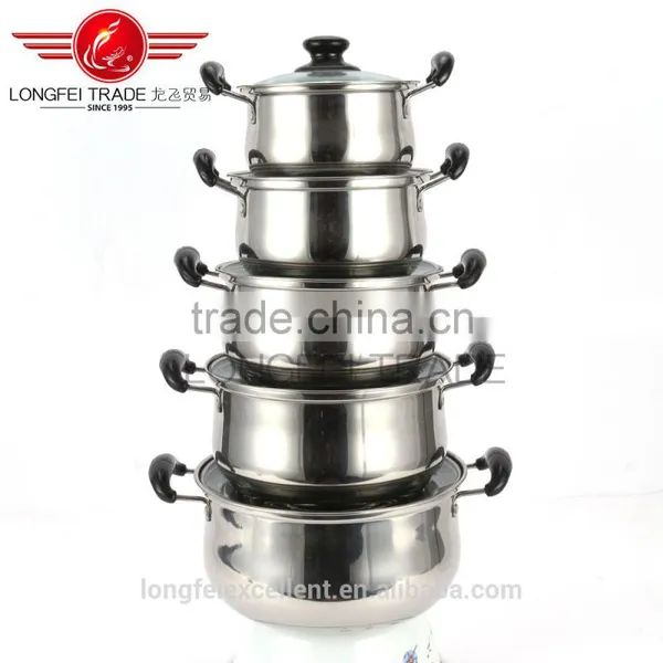 Zhejiang China Insulation Handle Cheap Best Quality Wholesale Stainless Steel American High Cookware Soup Pot photo-2