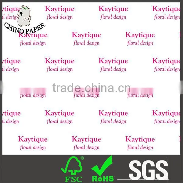 Nice Tissue Paper With Pink Logo Gift Wrap photo-2