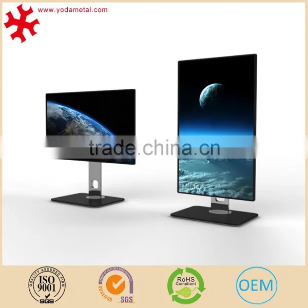 2016 Fashionable Aluminum Monitor Base Stand With Mirro and High Glossy Finish