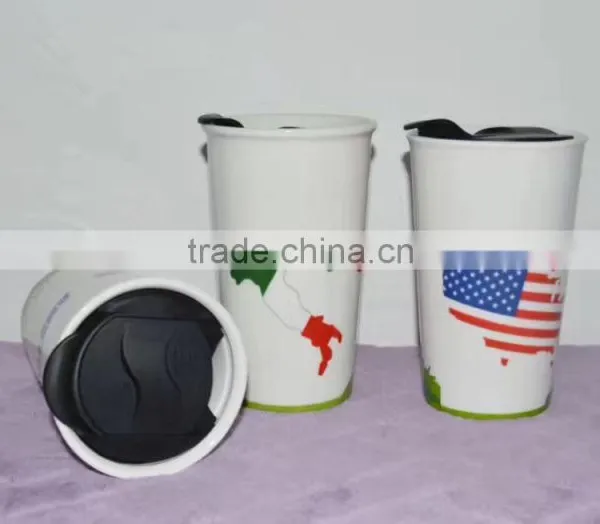 New Arrivel 11oz Ceramics Cup With Cover for Promotional photo-2