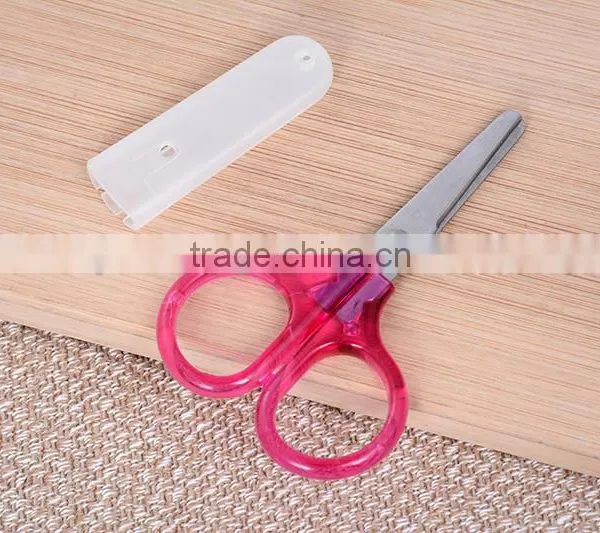 School Children Paper Cutting Scissors Plastic Paper Cutting photo-2