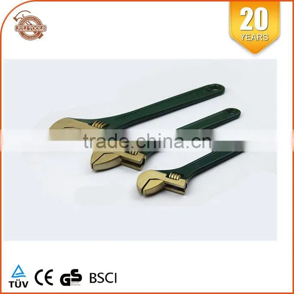 Nonsparking Aluminum Bronze Adjustable Wrench With Plastic Handle 6inch-18inch photo-4