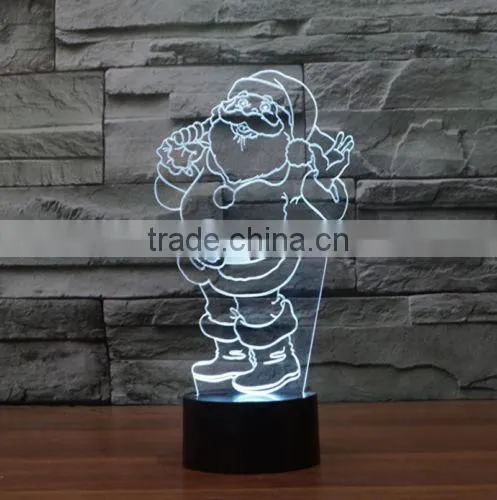 New Santa Claus 3D Touch Table Lamp Creative Lamp LED Lamp Vision Night Light photo-4