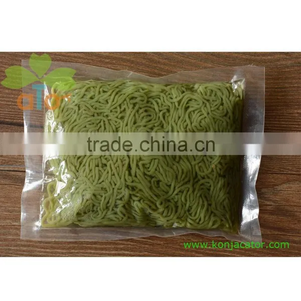 ISO Certification and Instant Style Vegetable Flavour Spinach Konjac Noodles photo-3