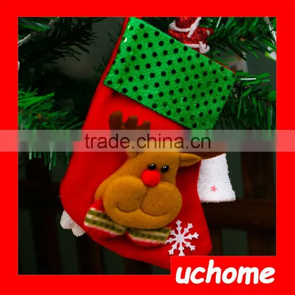 UCHOME China Supplier Wholesale Good Quality Christmas Decorative Socks,New Design Christmas Gift Sock photo-2