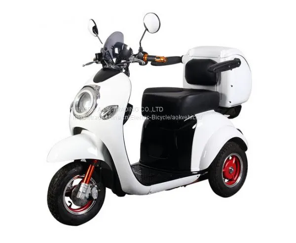 48V500W New Style 3 Wheel Electric Mobility Scooter Trike, Electric Disabled Tricycle With Windshield photo-3