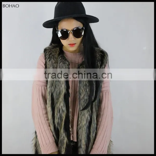 Wonderful Design Coat Winter Women Long Fox Fur Vests Autumn photo-2