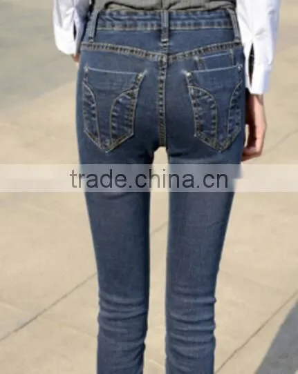 Women Garment Factory Denim Trousers photo-3