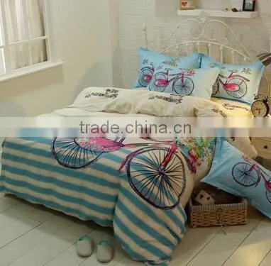 Floral Pattern Pure Cotton Printed Bedclothes Bed Linen /bedding Set