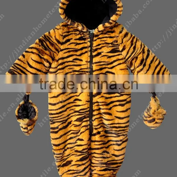 Cute Tiger Design Children Kids Pattern Fur Coats Faux Fur photo-3