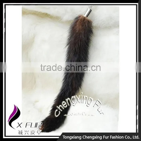 CX-R-35B Handmade Promotional Custom Creative Keychain/Genuine Mink Tail Key Chain photo-6