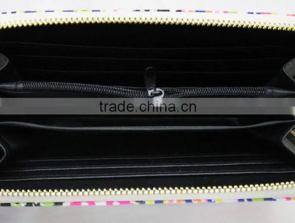 Lady New Cotton Canvas Diversity Print Geometrica Hot Wallet photo-5