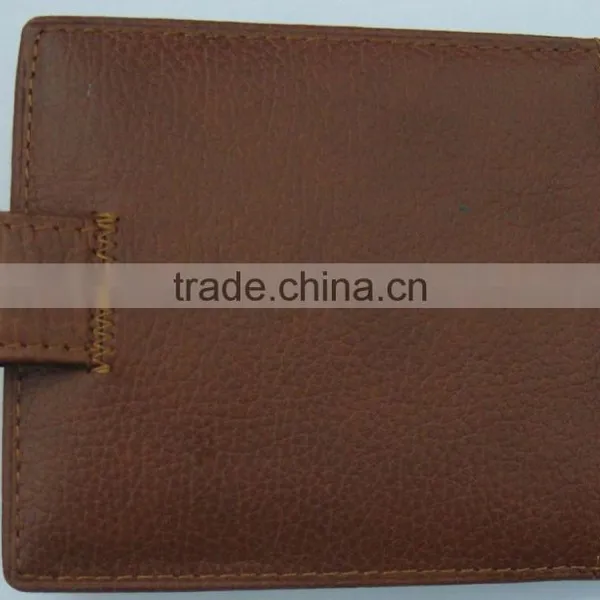 Fashion Black Brown Napa Genuine Leather Purse Wallet Money for Men photo-2