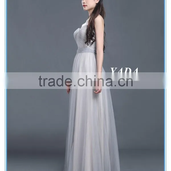 Latest Design Grace Woman Pleats Tulle Evening Dresses for Bridesmaids Dresses photo-4
