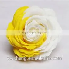 Wholesale Colorful Big Rose Flower Two - Tone Rose Diy Artificial Soap Flower photo-2